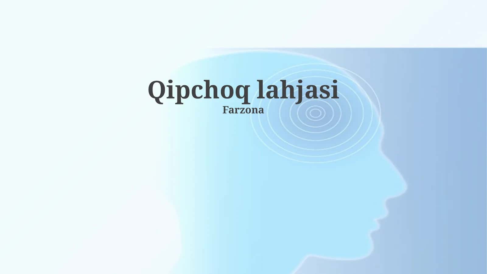 Qipchoq lahjasi