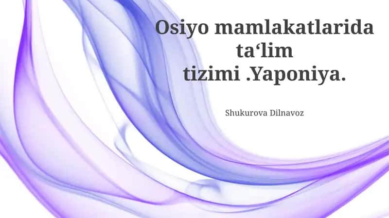 Yaponiya ta'lim tizimi