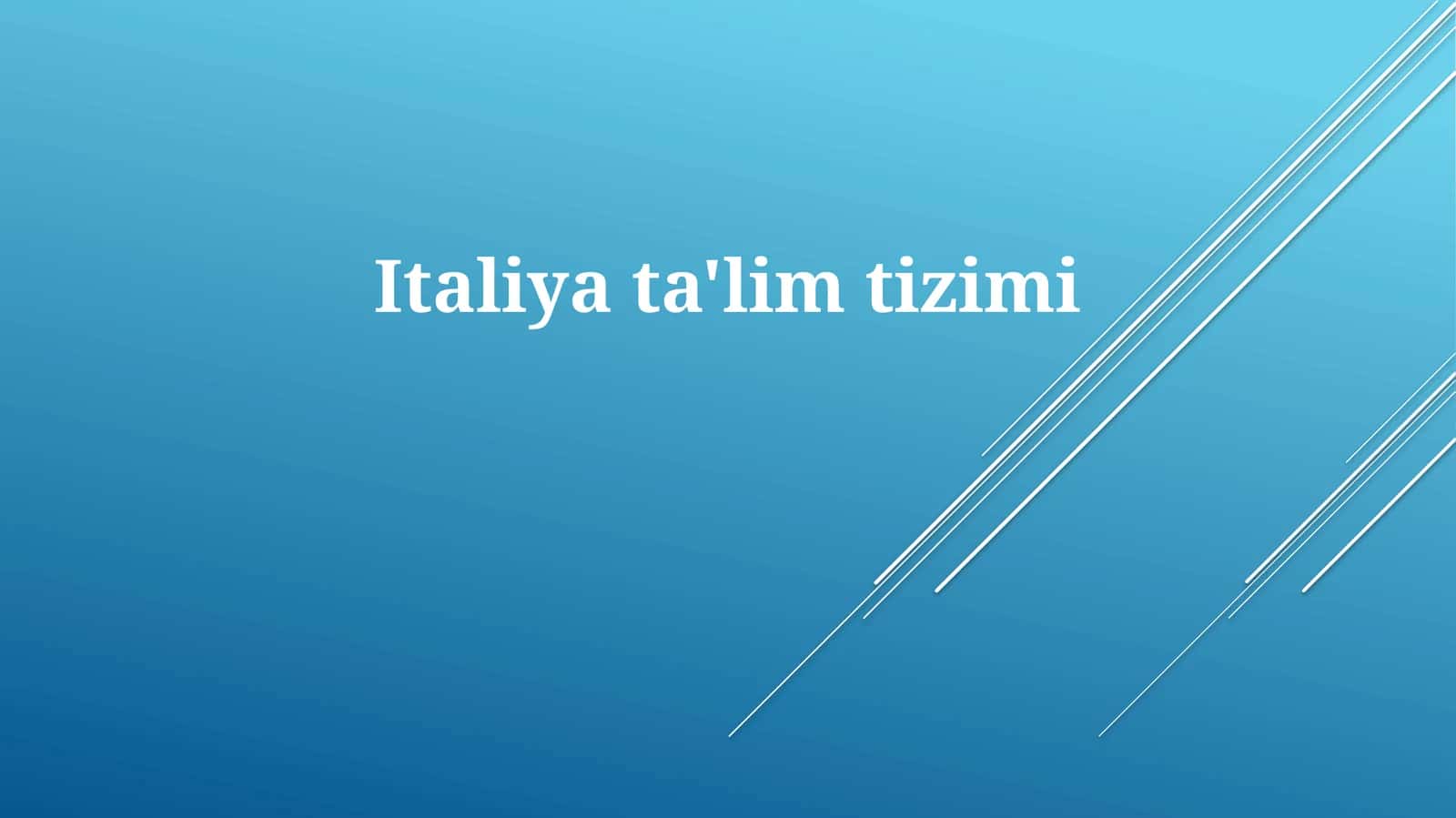 Italiyata'limtizimi
