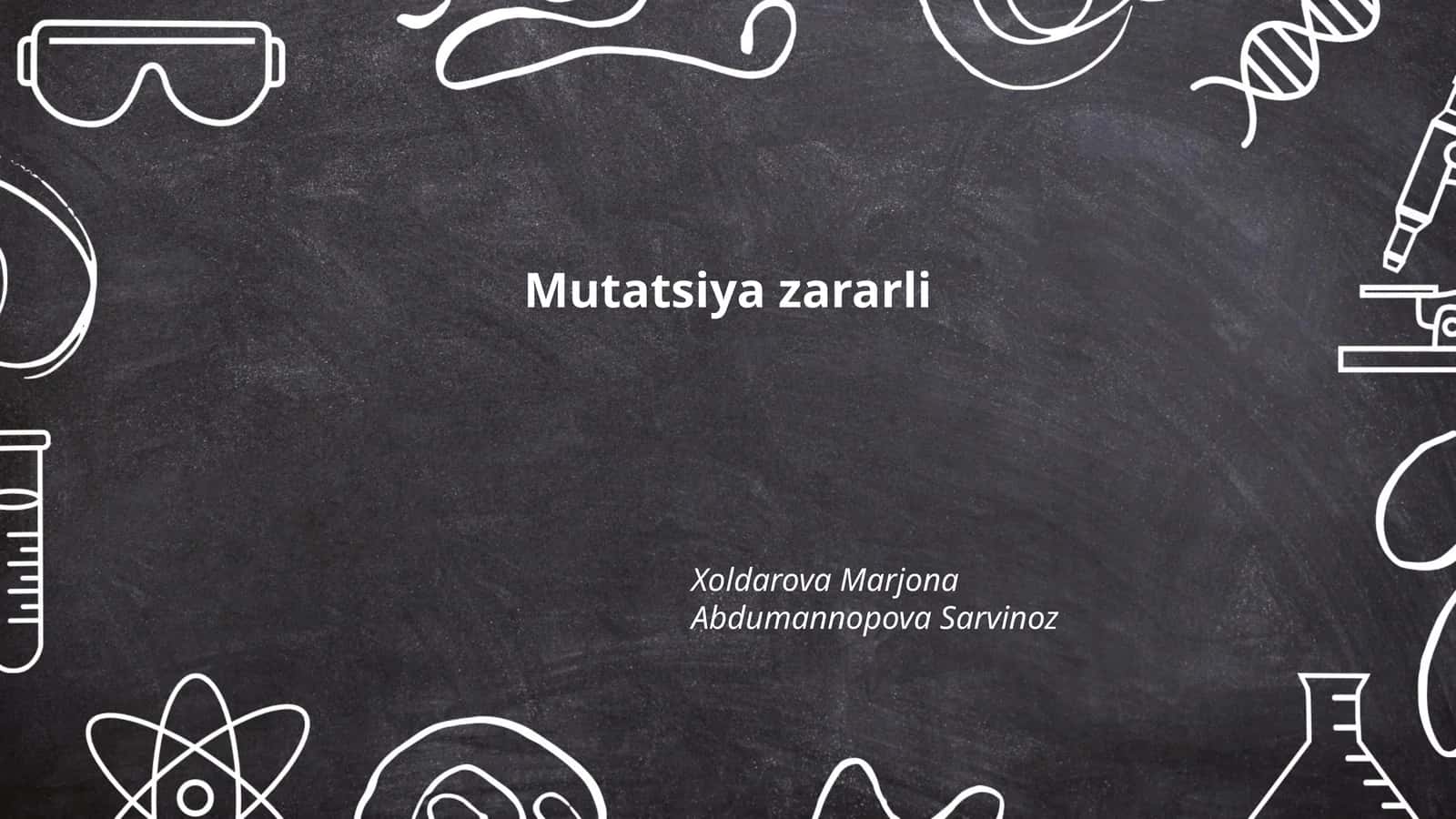 Mutatsiya zararli