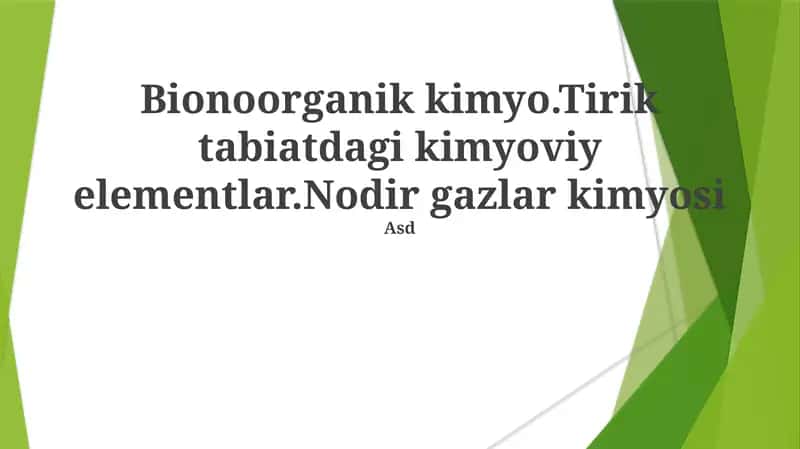 Bionoorganik kimyo