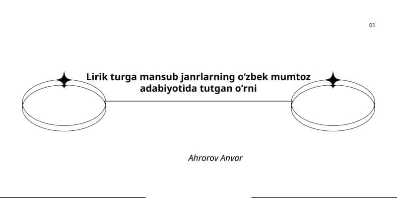 Lirik turga mansub janrlarning oʻzbek mumtoz adabiyotida tutgan oʻrni