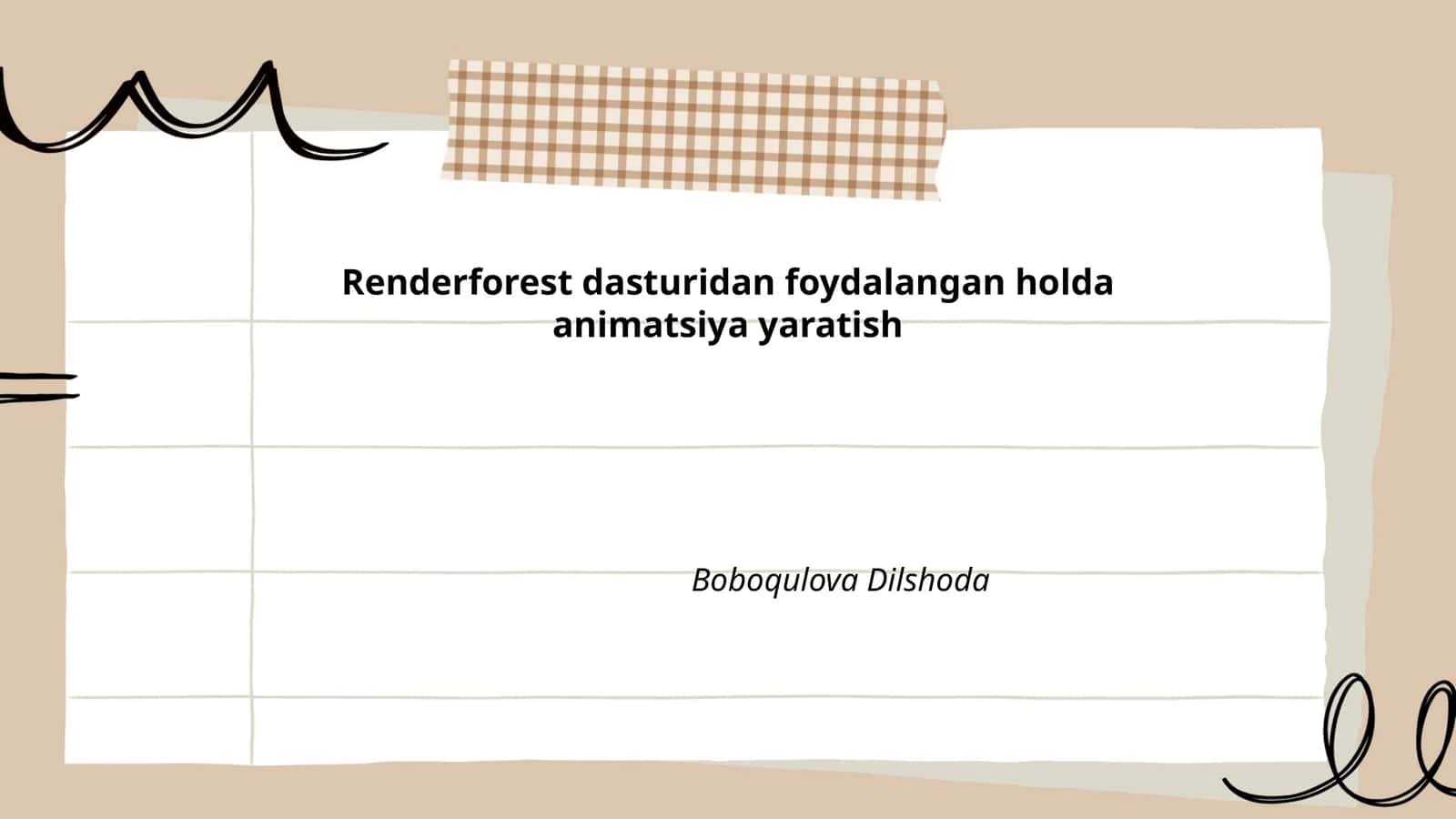 Renderforest dasturi
