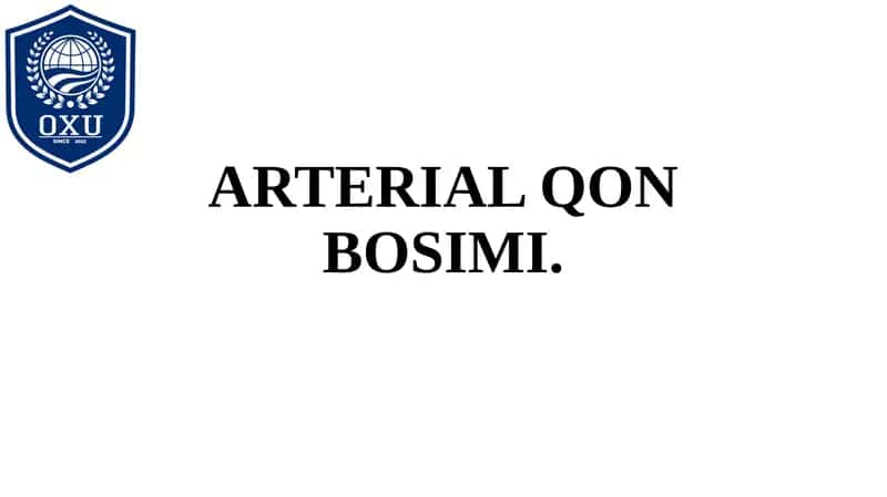 ARTERIAL QON BOSIMI