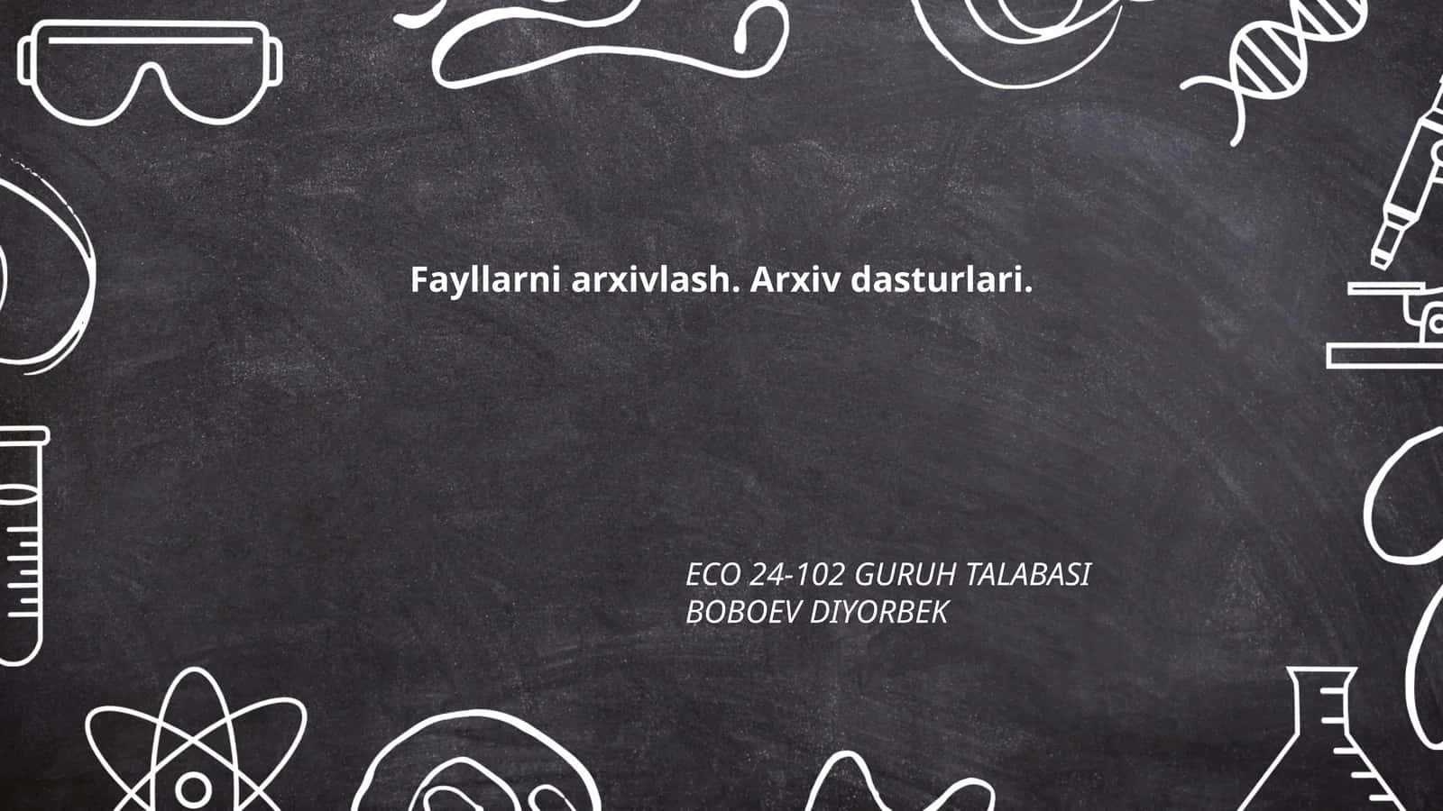 Fayllarni siqish usullari