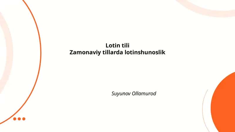 Lotin tili