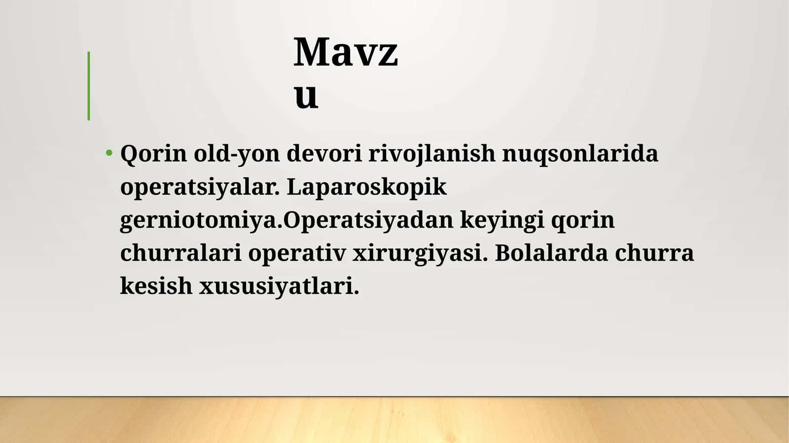 Qorin old-yon devori rivojlanish nuqsonlari