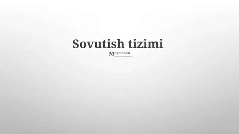 Sovutish tizimi