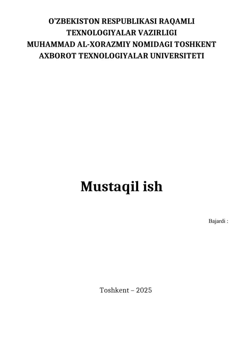 Soʻrovlarni optimallashtirish va qayta ishlash