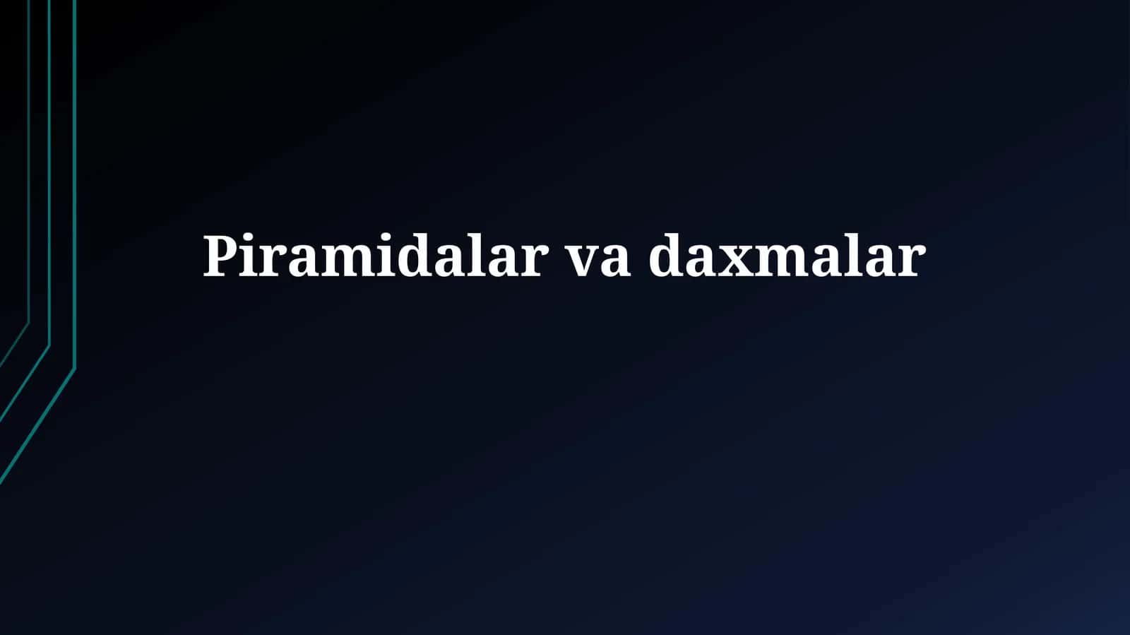 Piramidalar va Kriptalar: Ta'riflar, Turlari va Tarixiy Ahamiyati