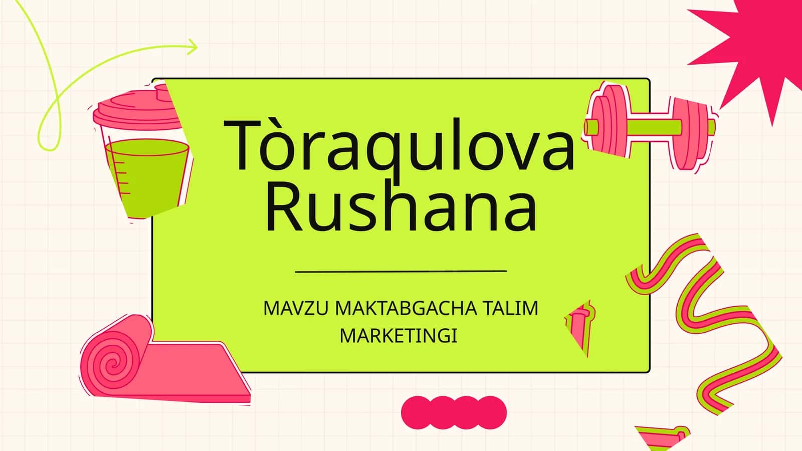 MAKTABGACHA TALIM MARKETINGI