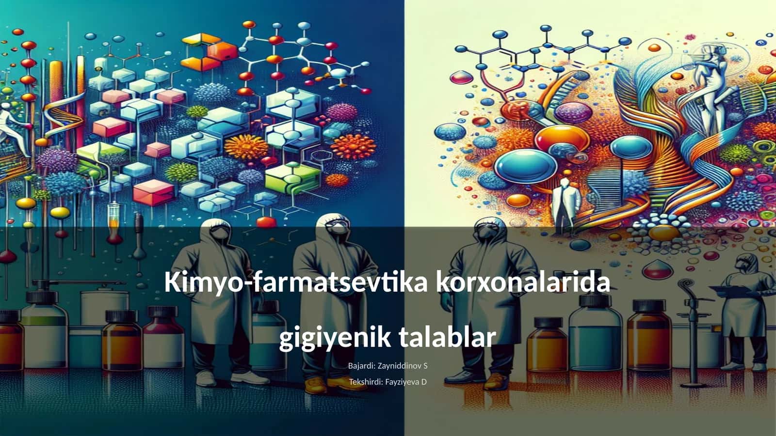 Kimyo-farmatsevtika korxonalarida gigiyenik talablar