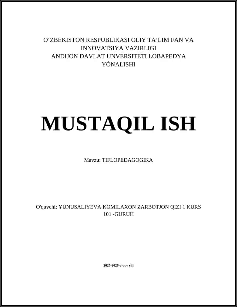 TIFLOPEDAGOGIKA