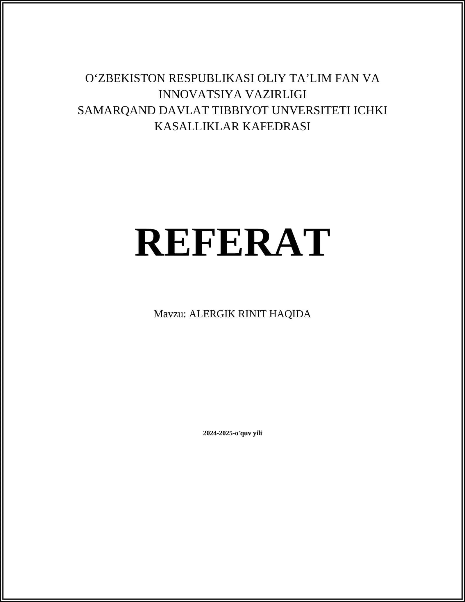 ALERGIK RINIT HAQIDA