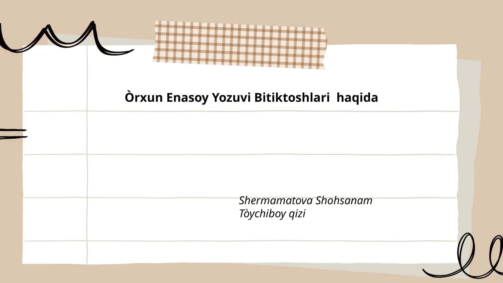 Òrxun Enasoy Yozuvi Bitiktoshlari haqida