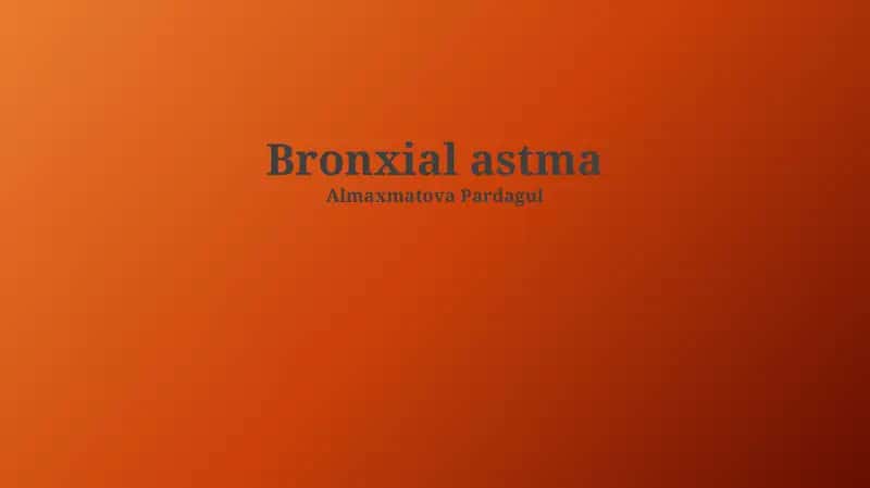 Bronxial astma