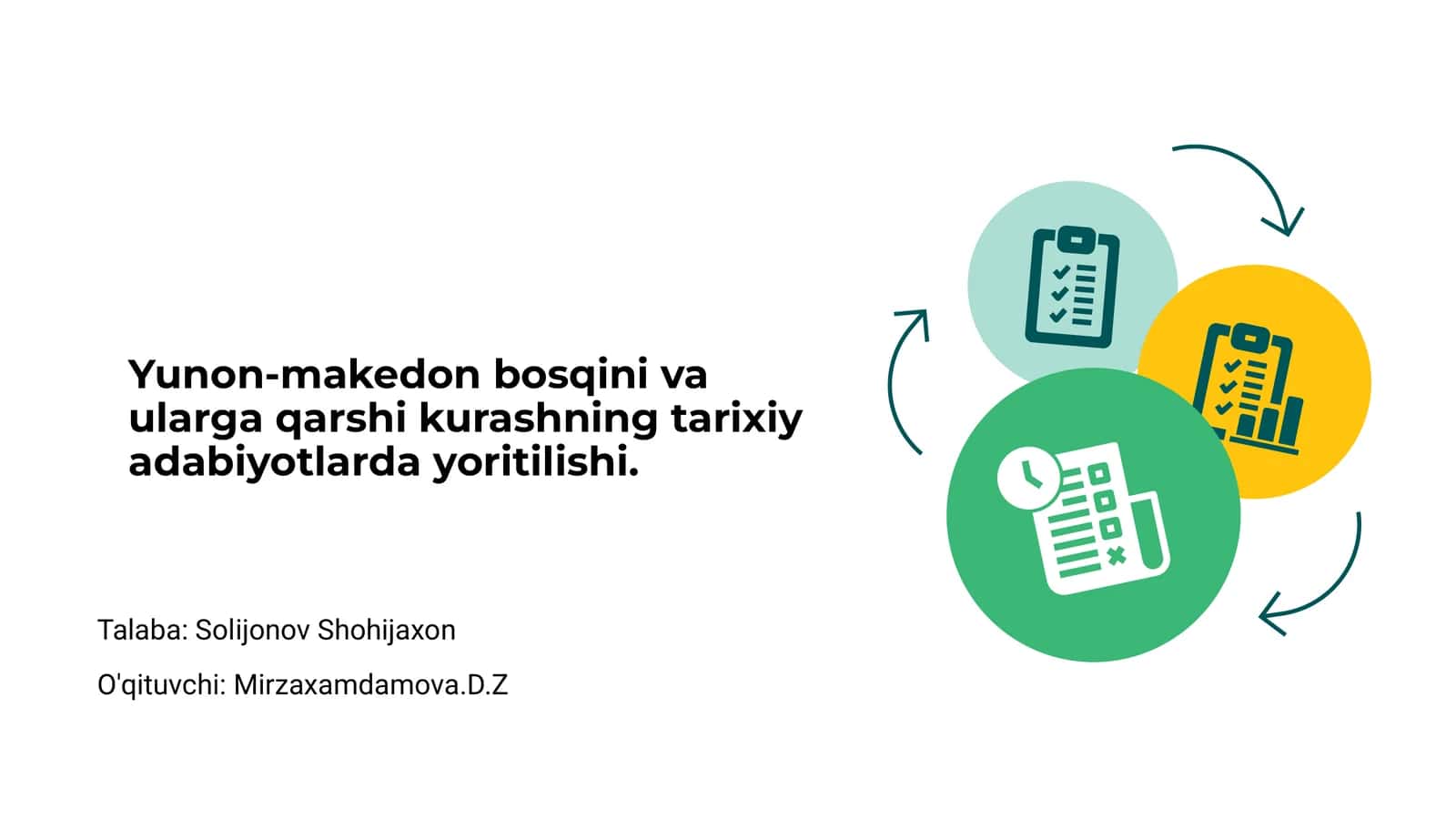 Yunon-makedon bosqini va ularga qarshi kurashning tarixiy adabiyotlarda yoritilishi