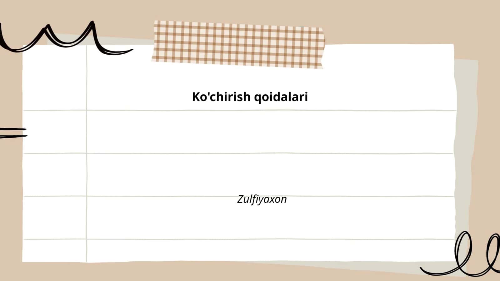 Ko'chirish qoidalari