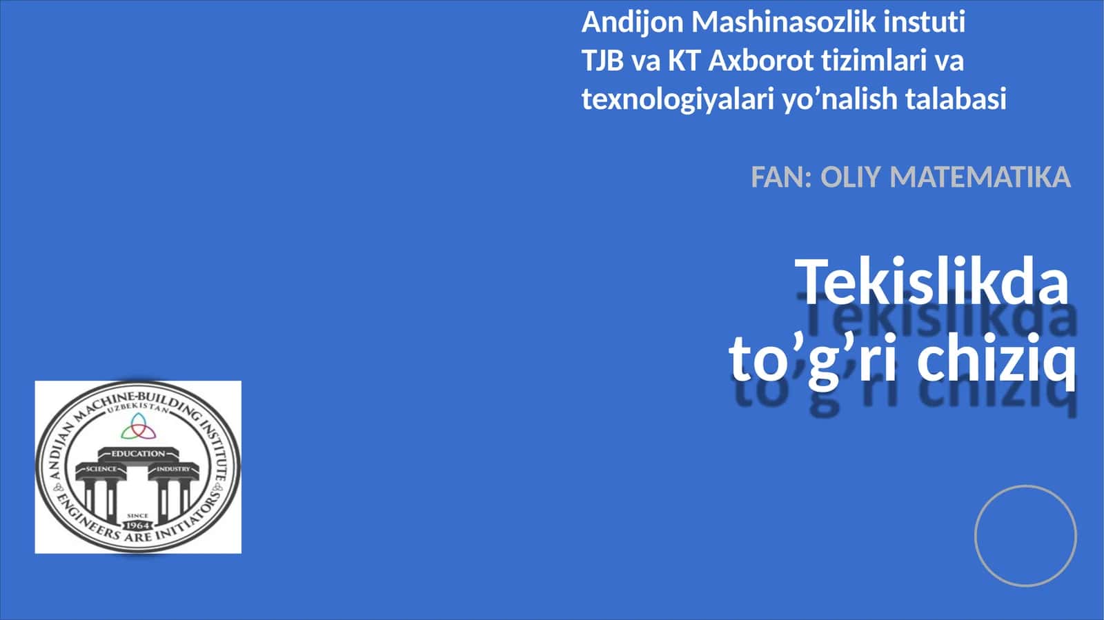 To'g'ri chiziq
