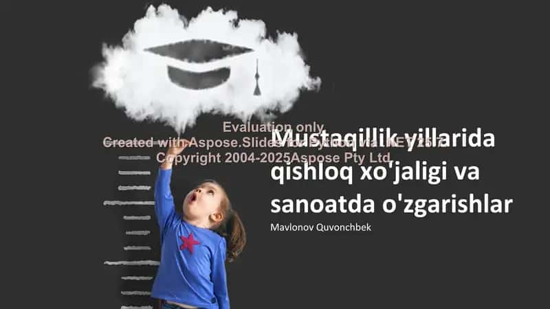 Mustaqillik yillarida qishloq xo'jaligi va sanoatda o'zgarishlar