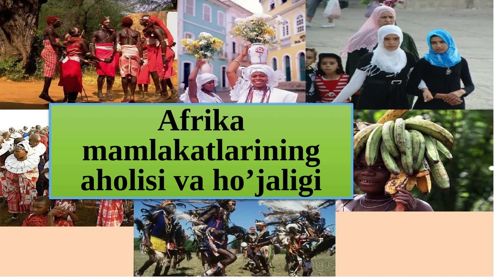 Afrika mamlakatlarining aholisi va ho’jaligi
