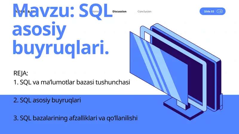 SQL asosiy buyruqlari