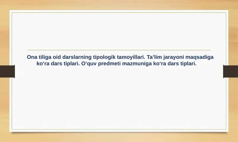 Ta'lim jarayoni maqsadi va ko'rinishlari
