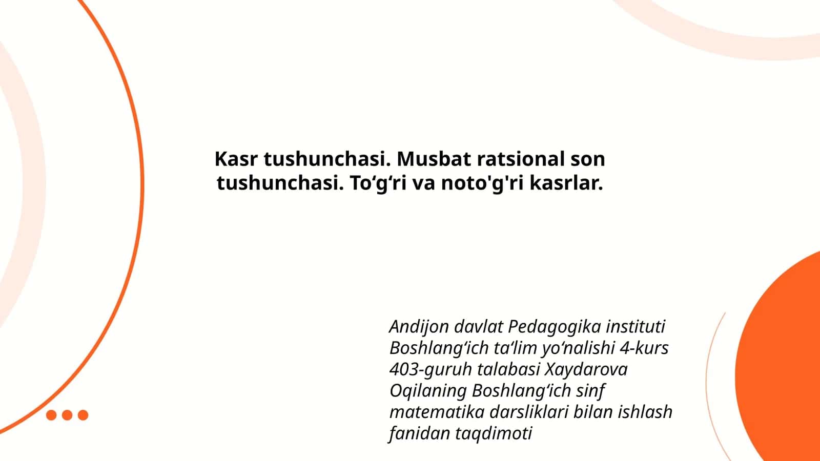 Boshlangʻich sinf matematika darsliklari
