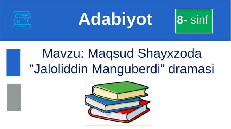 Maqsud Shayxzoda “Jaloliddin Manguberdi” dramasi