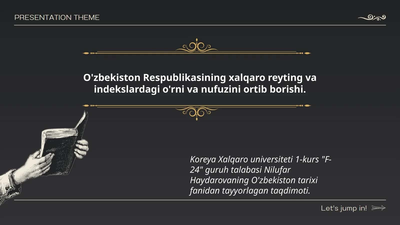 O'zbekiston Respublikasining xalqaro reyting va indekslardagi o'rni va nufuzini ortib borishi