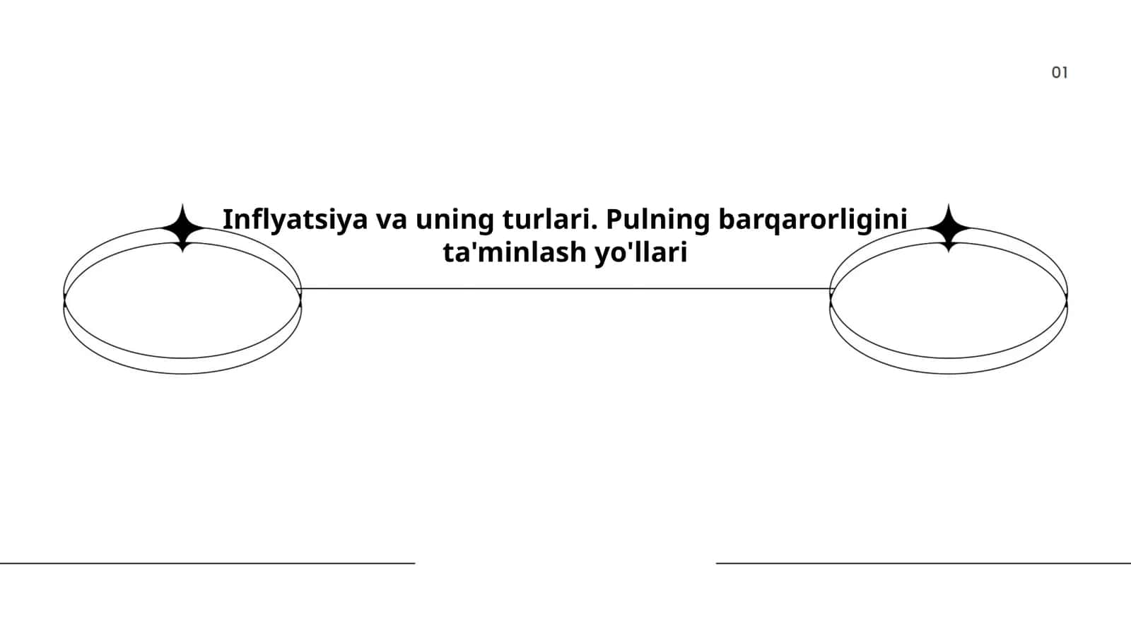 Inflyatsiya va uning turlari. Pulning barqarorligini ta'minlash yo'llari