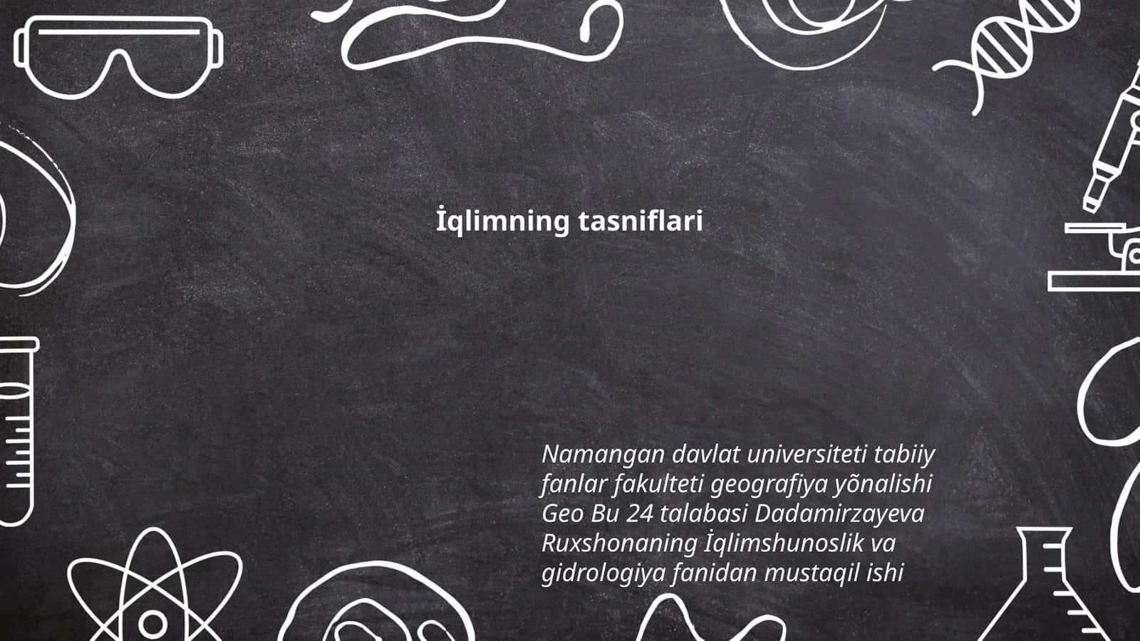 İqlimning tasniflari
