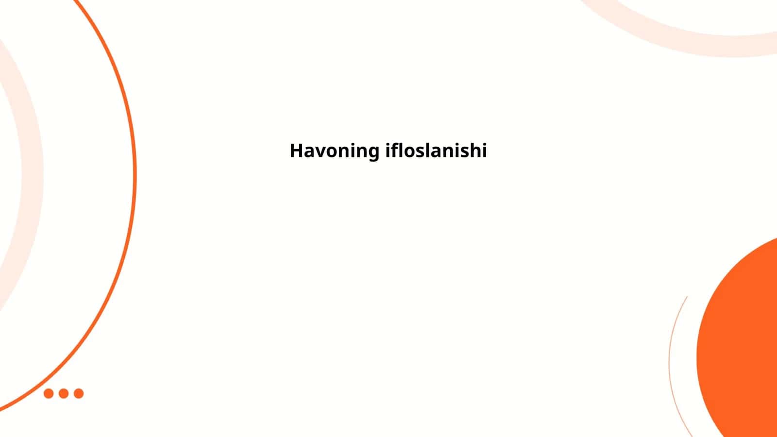 Havoning ifloslanishi