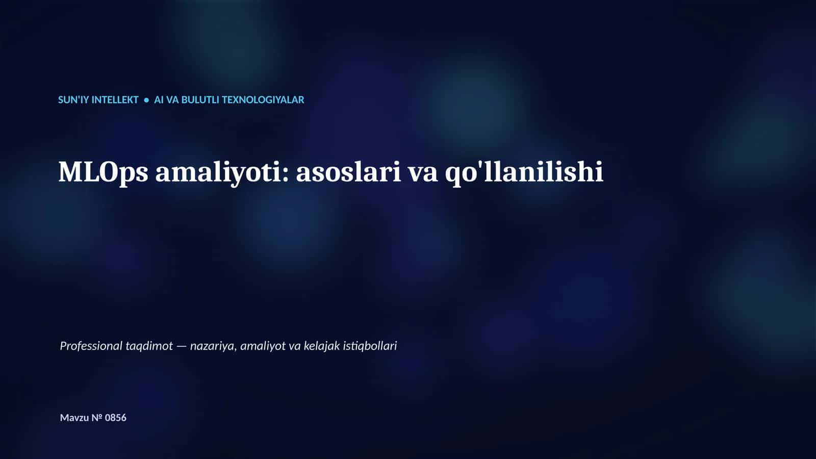 Mavzu № 0856