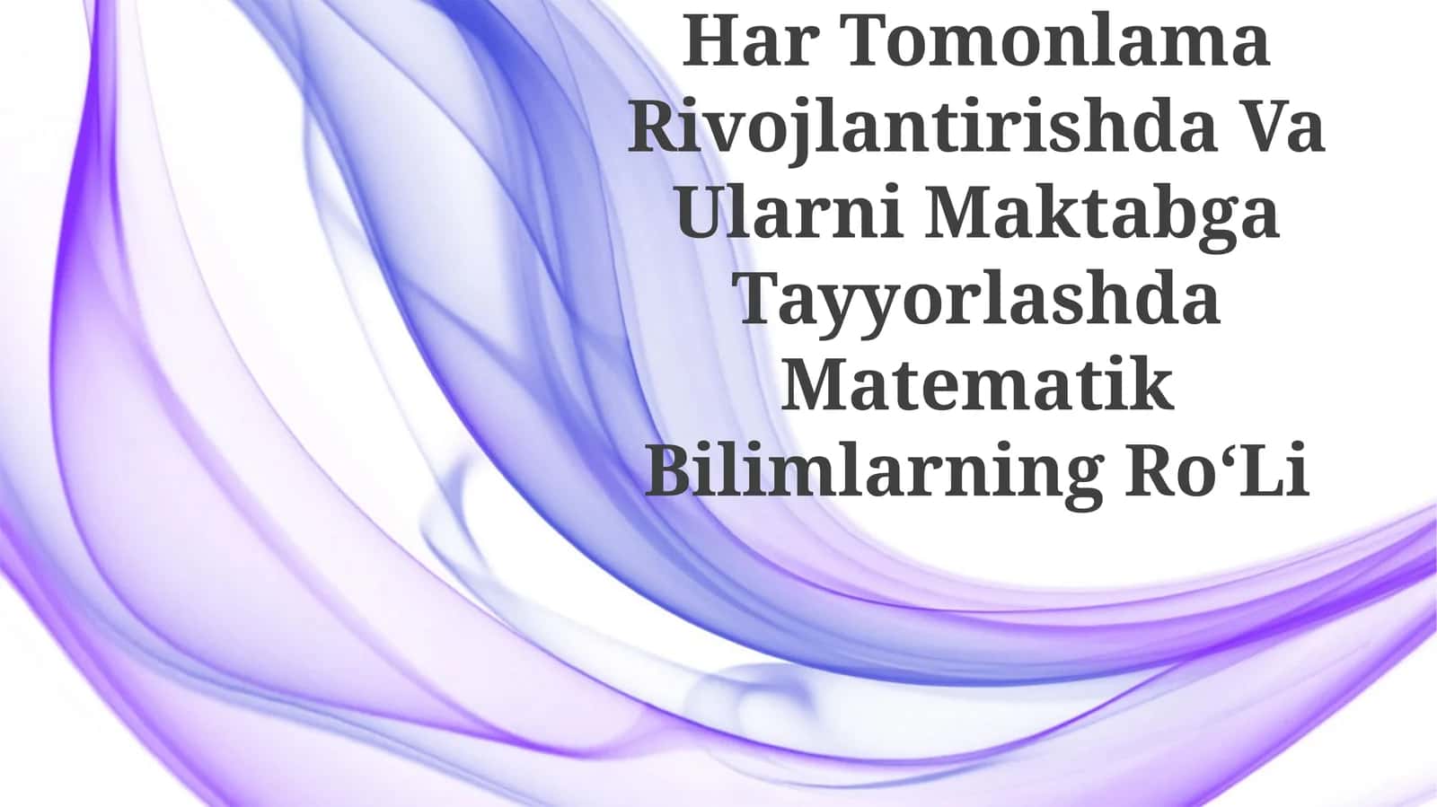 Matematik fanlar