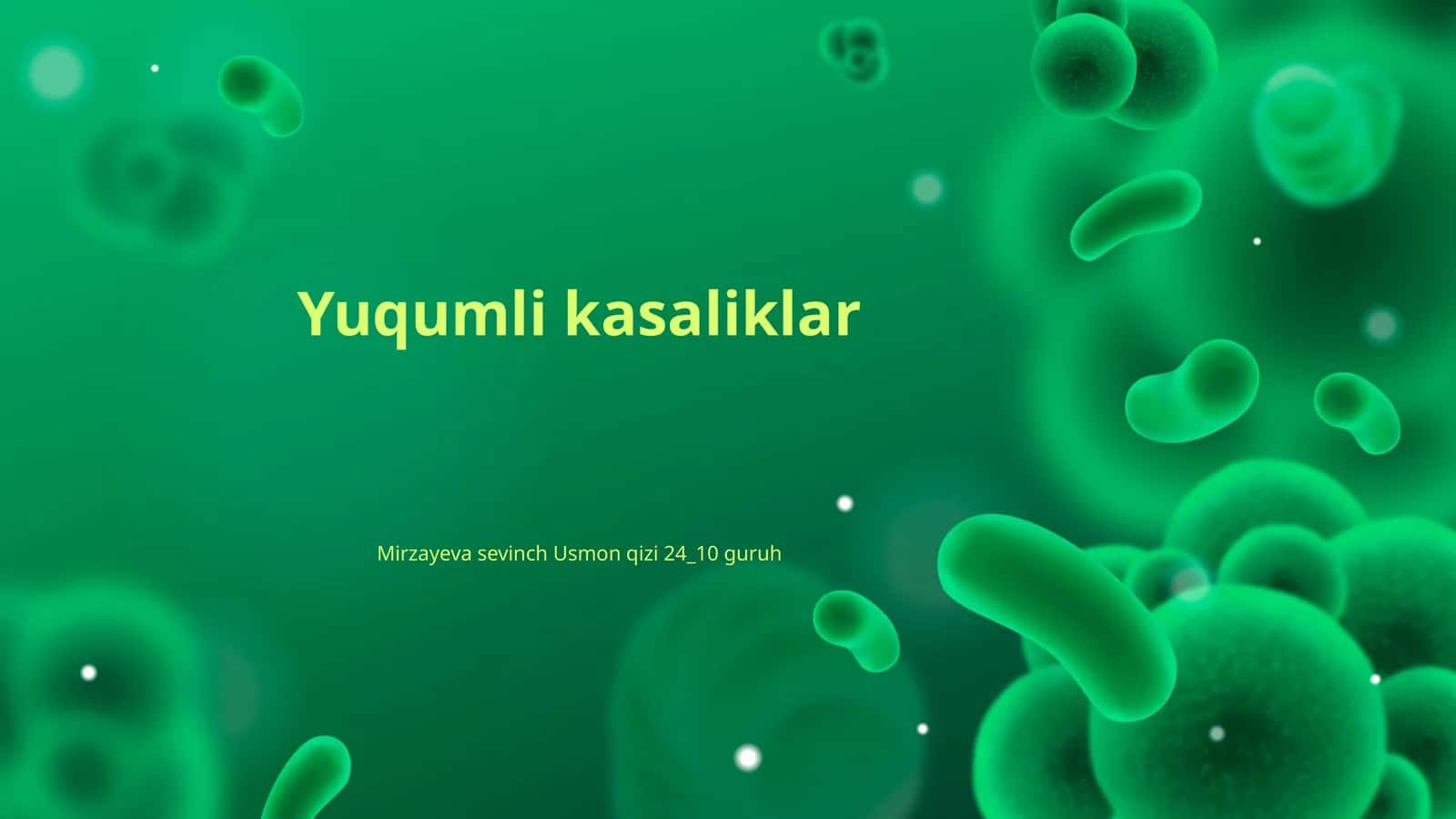 Yuqumli kasaliklar