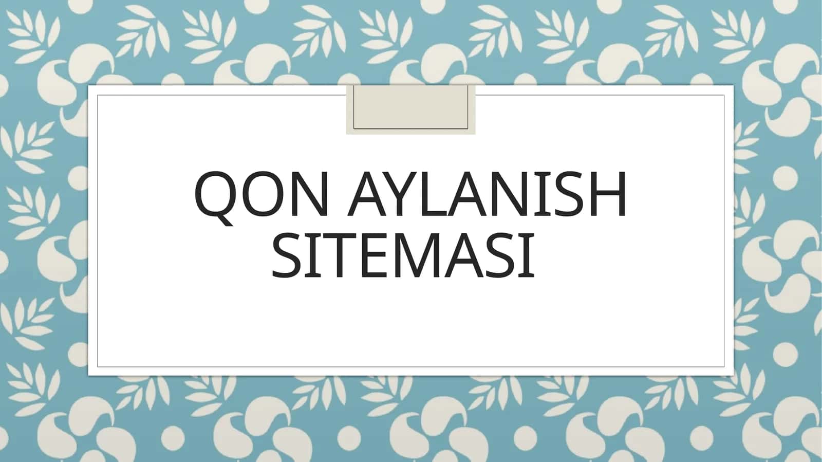 Qon aylanish sitemasi