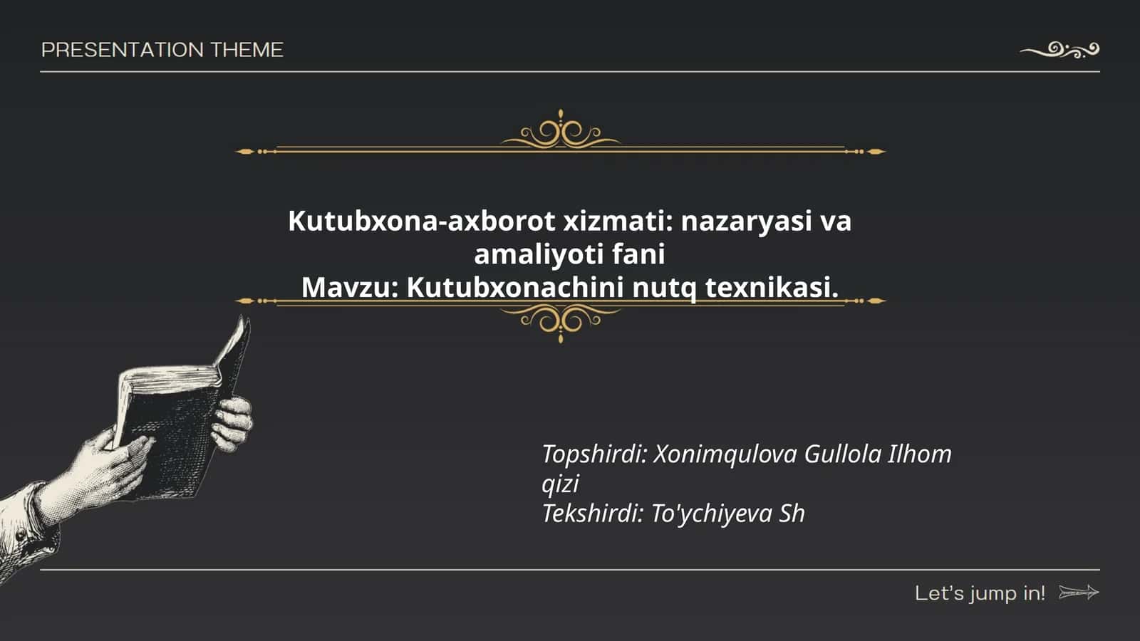 Kutubxonachining nutq texnikasi