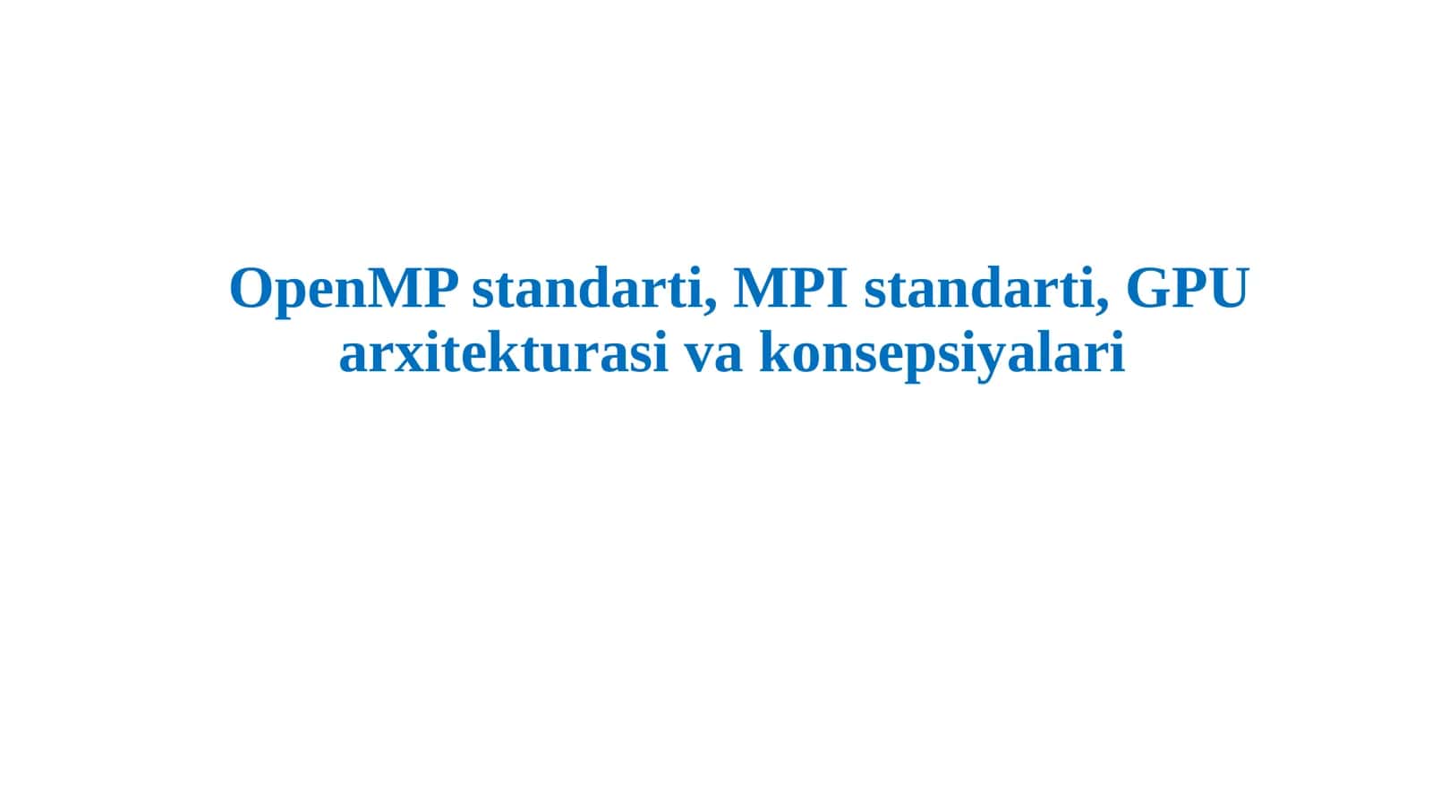 OpenMPstandarti