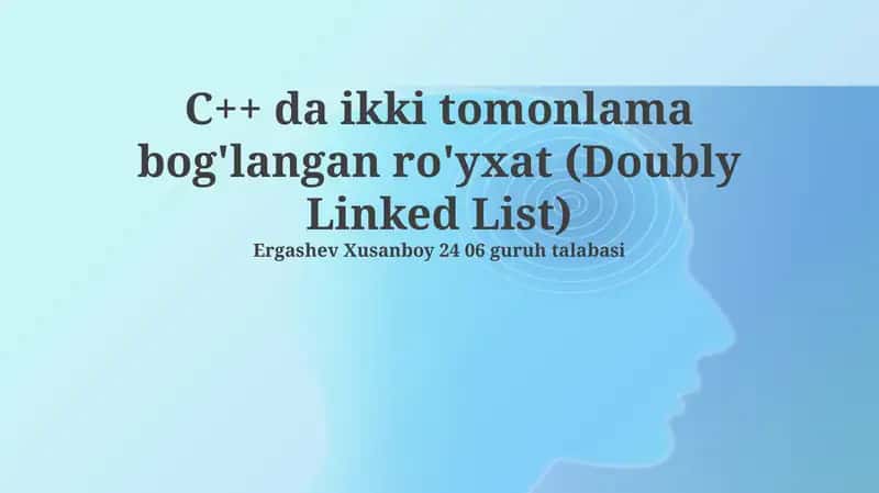 Doubly Linked List