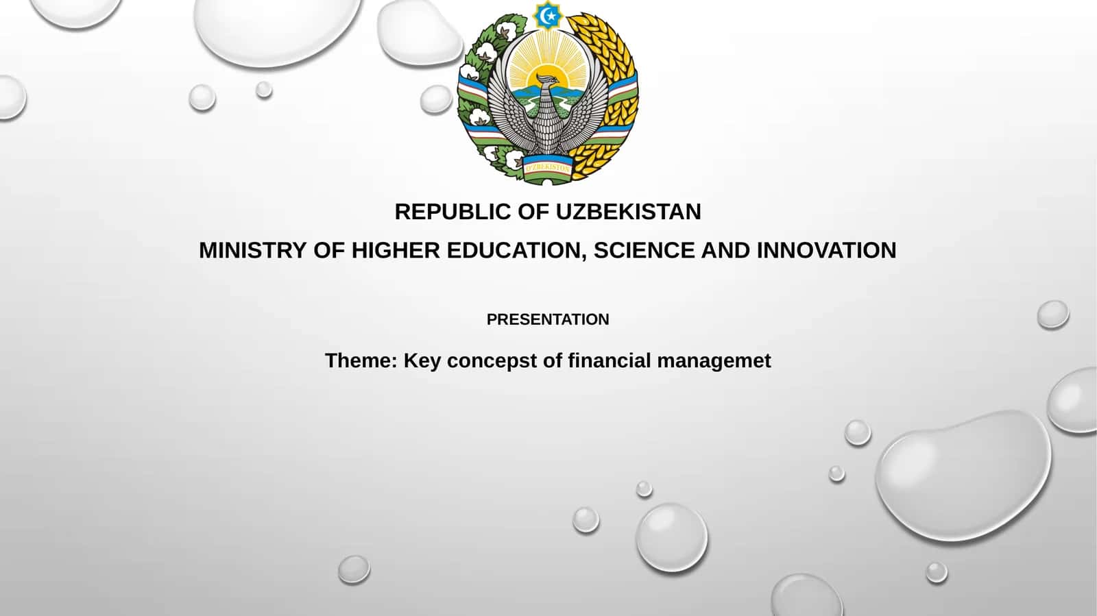 Presentation on Key Concepts of Financial Management