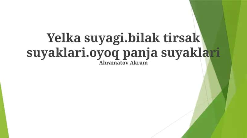 Bilak suyaklari