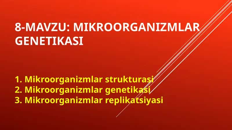 Mikroorganizmlar genetikasi