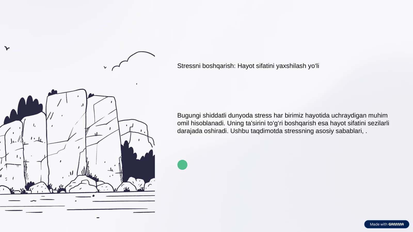 Stressni boshqarish: Hayot sifatini yaxshilash yo‘li