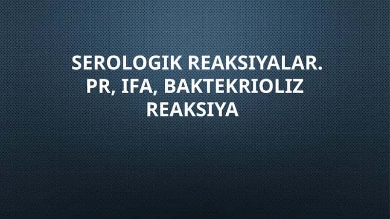 Presipitatsiya reaksiyasi