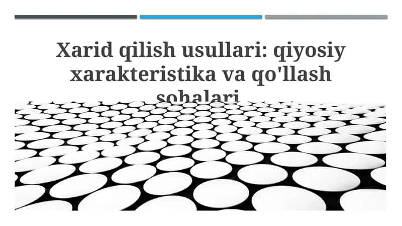 Sotib olish usullari