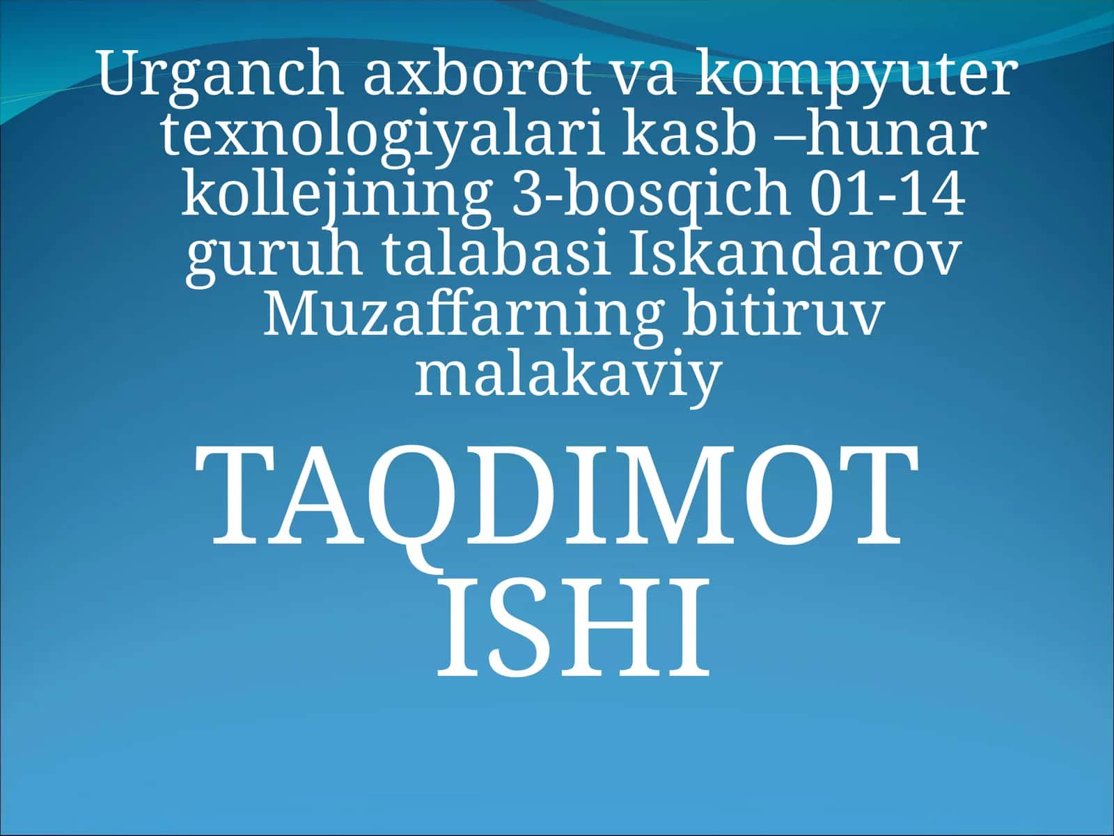 Elektron pochta dasturlari bilan ishlash