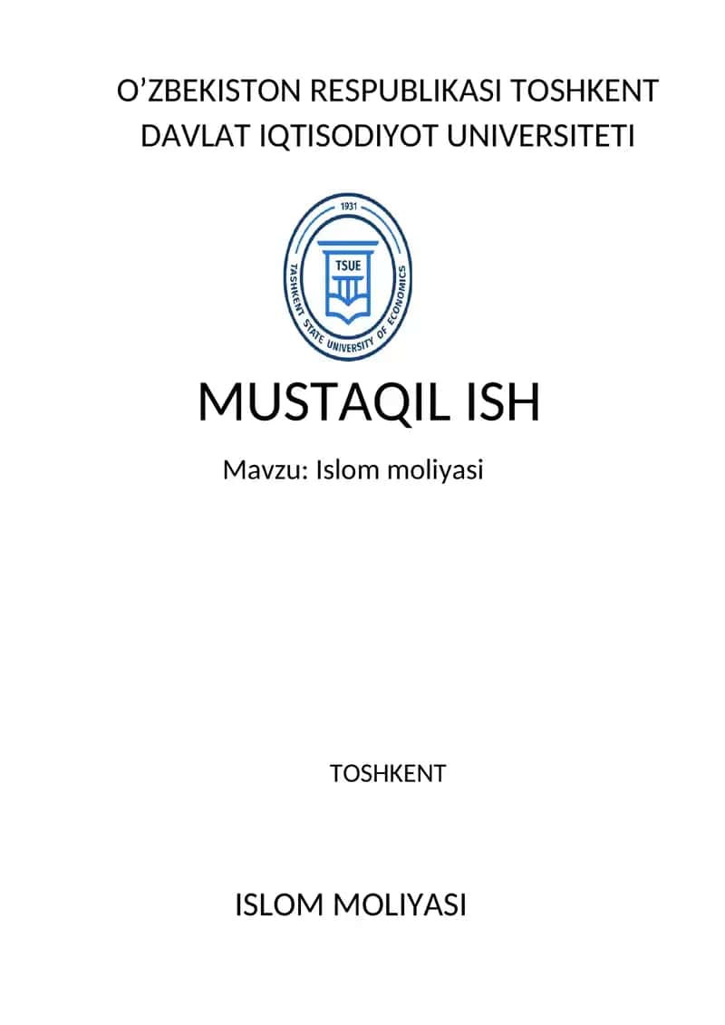 Islom moliyasi