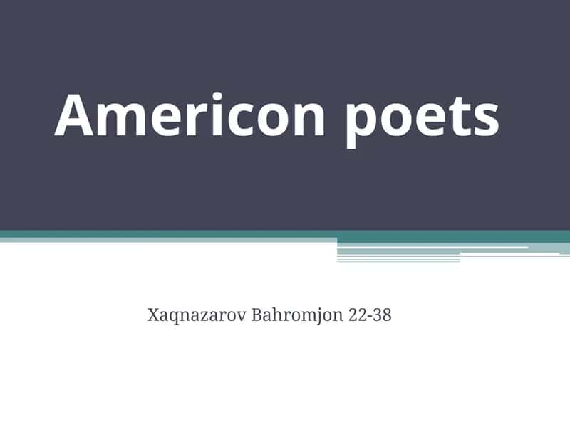 Poetry
