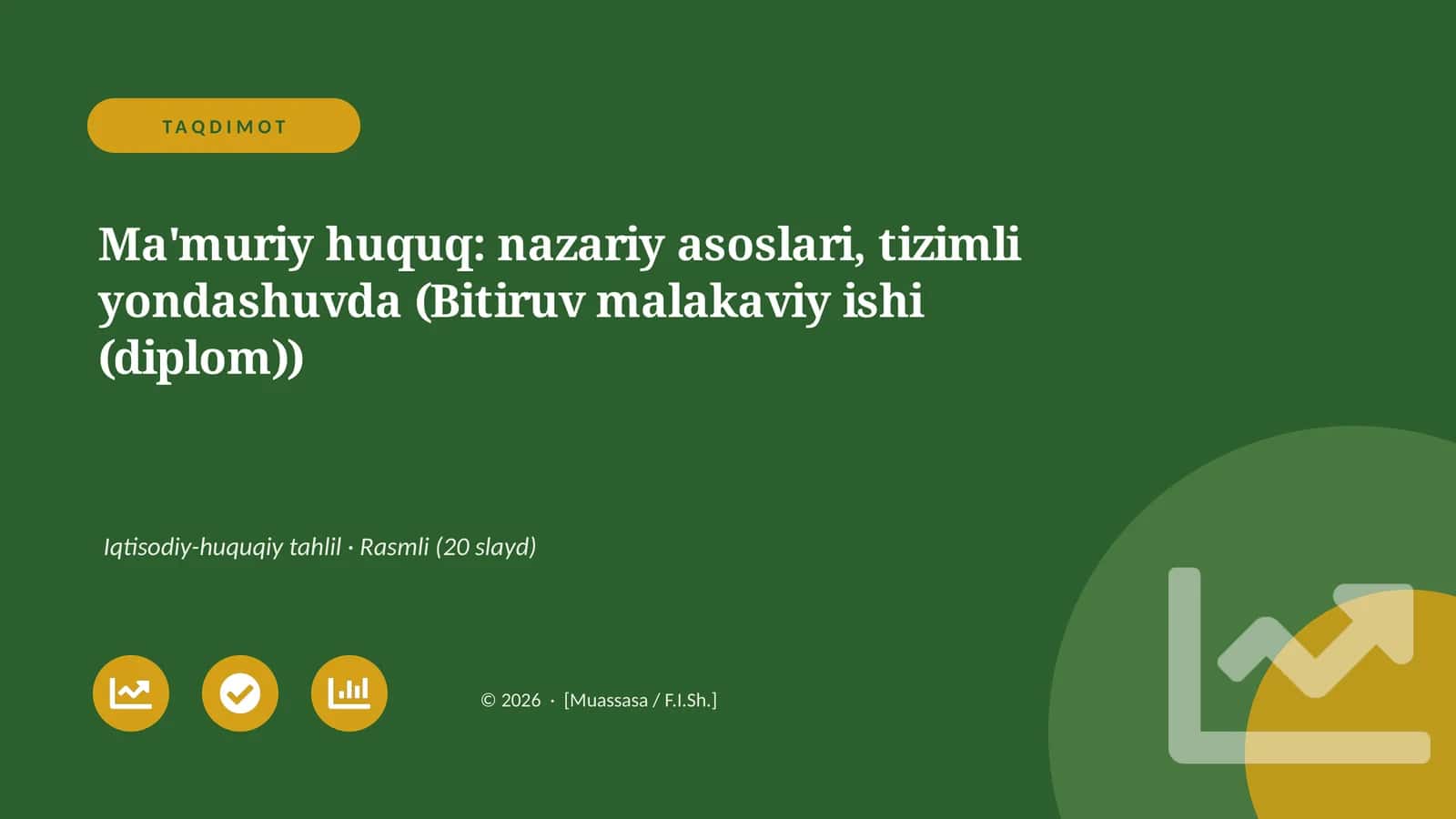 Ma'muriy huquq: nazariy asoslari, tizimli yondashuvda (Bitiruv malakaviy ishi (diplom))